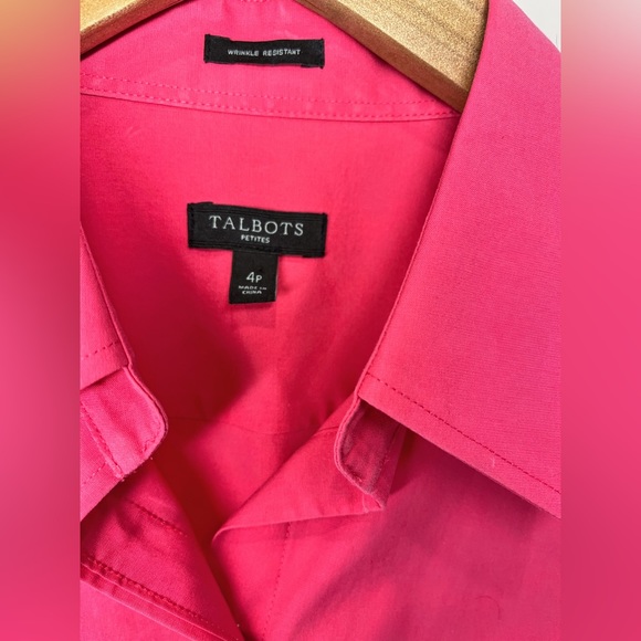 Talbots Wrinkle Resistant 3/4 Length Button Down size 4P - Picture 10 of 14